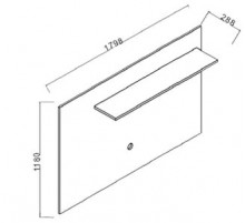 Тумба под ТВ в гостиную Алегро ALEG-15-B-C