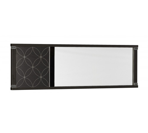 Прямоугольное настенное зеркало в гостиную Мира MIRA-10 венге