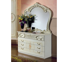 Комод Роза для белья Роза с зеркалом (беж)