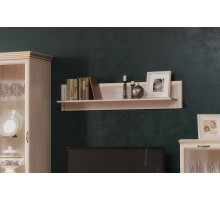 Полка навесная 1  1300 Сиена (Бодега Белый) Полка навесная 1  1300 Сиена (Бодега Белый)