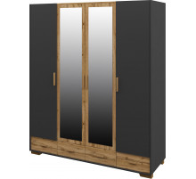 Шкаф для одежды четырехстворчатый Сканди МН-036-34(графит)