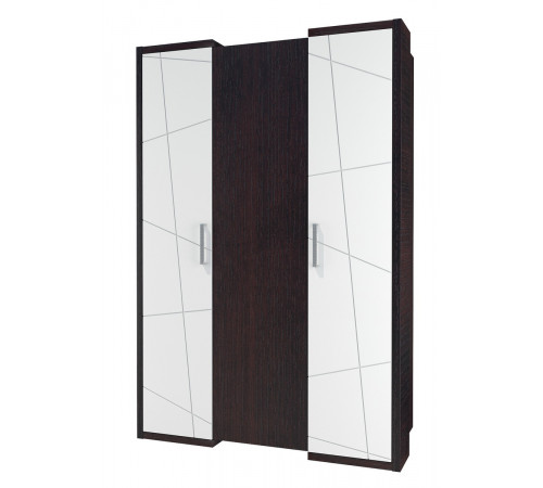 Трехдверный шкаф гардероб для одежды с зеркалом Барселона МН-115-03-220