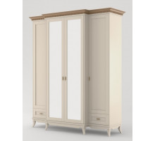Четырехстворчатый шкаф для одежды Римини MUR-118-04 с зеркалом Четырехстворчатый шкаф для одежды Римини MUR-118-04 с зеркалом