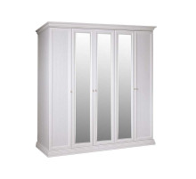 Пятистворчатый шкаф для одежды с зеркалом Амели АМШ1/5 (дуб)